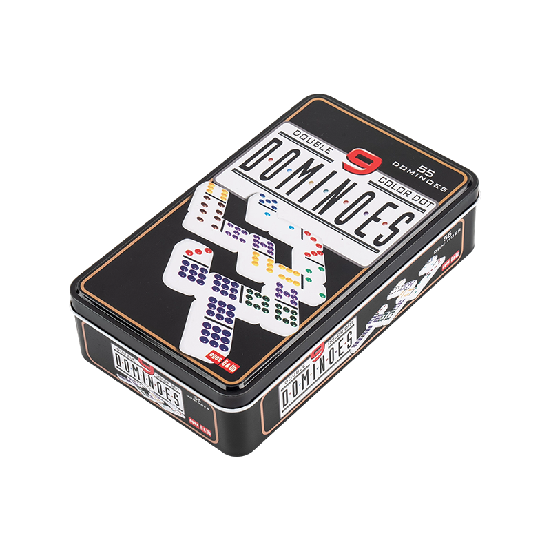 Tradisjonelt dobbelt ni Dominoes brettspill