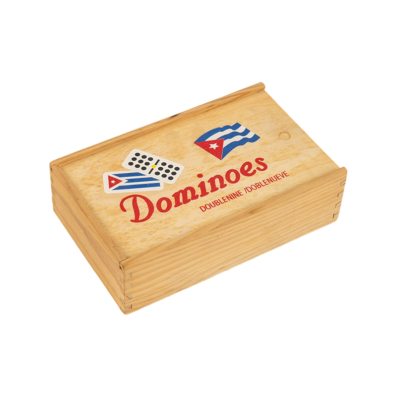 Tradisjonell kubansk dobbel ni treboks -dominoer