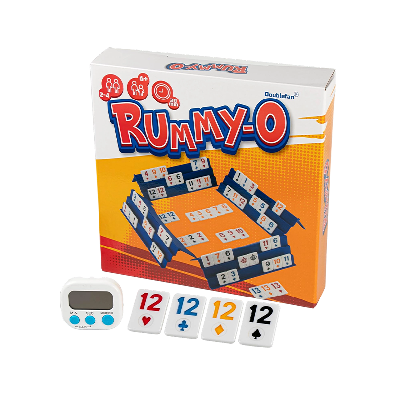 2-4 spillere Poker Rummy med fargeboks