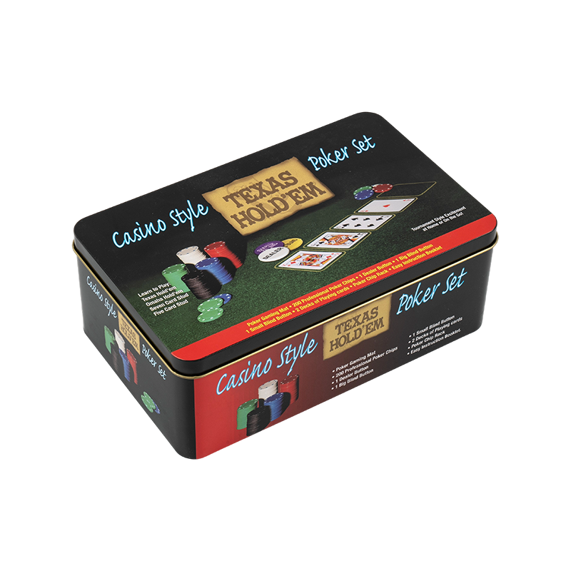 200pcs Deluxe Comprehensive Iron Box Poker Chip Set