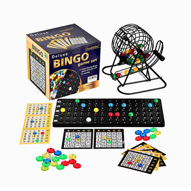 Familiefest fargerik bingo -spillballsett