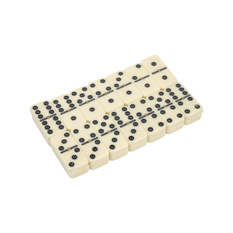 Akryl plast dot domino bordspill sett