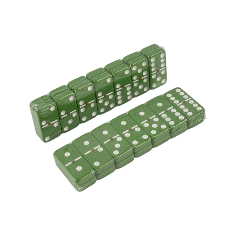 Fargerike grønne bordspill dot domino chips sett