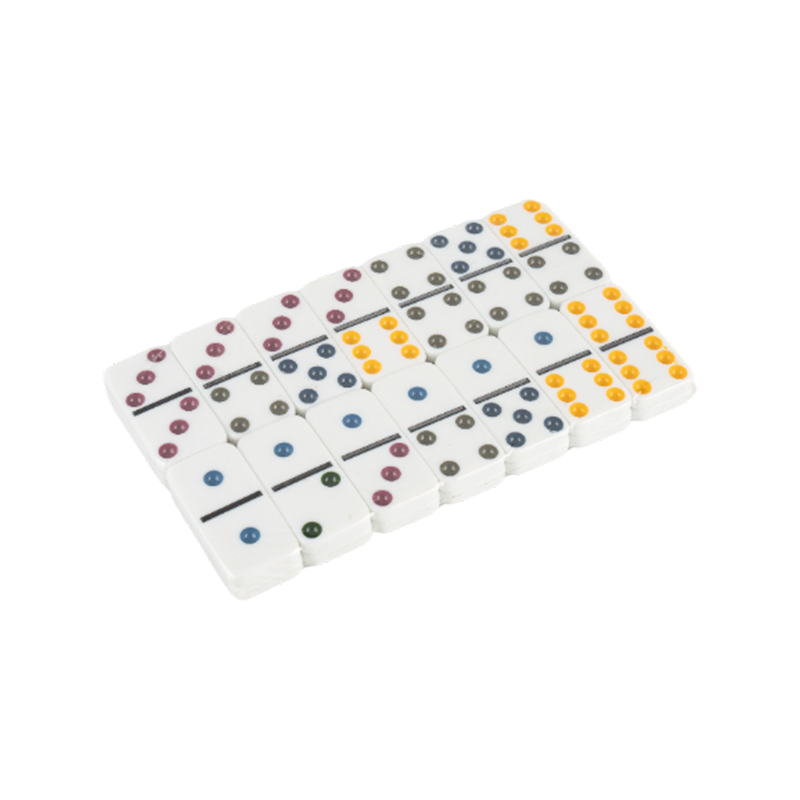 Grunnleggende farge dot domino spill